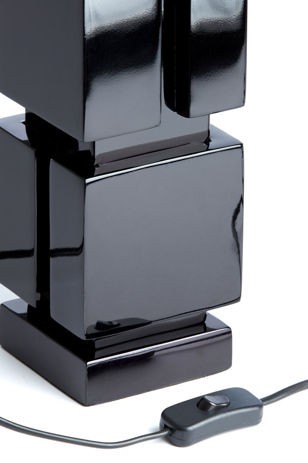 Light & Living Light&living Lampvoet 11x11x68 cm CAIO glanzend zwart