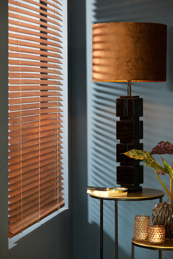 Light & Living Light&living Lampvoet 11x11x68 cm CAIO glanzend zwart