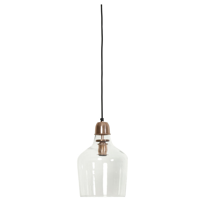 Light & Living Hanglamp Sage - Glas Koper- Ø23x37cm