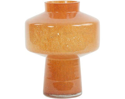 Light & Living Light&living Vaas Ø23,5x29,5 cm TRASMON glas perzik