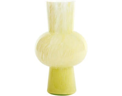 Light & Living Light&living Vaas Ø23x40 cm HALLEY glas licht geel