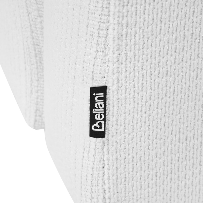 Beliani - RIOM - Chaise longue - Gebroken wit - Linkszijdig - Stof