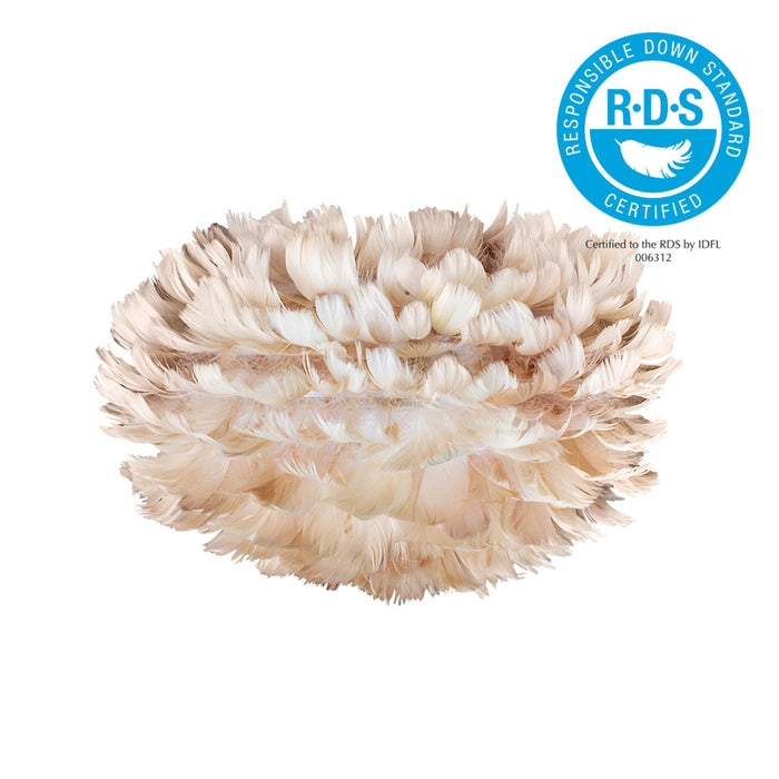 Umage Eos Medium vloerlamp light brown - met tripod zwart - Ø 45 cm