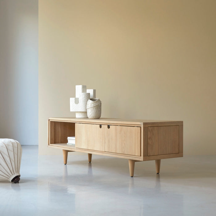 Tikamoon - Jonàk - Massief eiken tv-meubel 140 cm