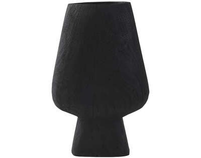 Light&living Vaas deco 26x10x40 cm SEDILO hout mat zwart