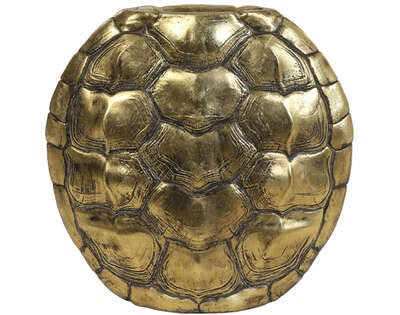 Light & Living Light&living Vaas deco 29,5x8x30 cm TURTLE antiek brons