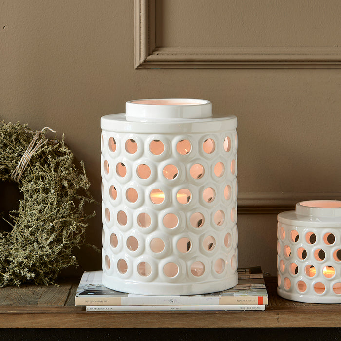 Riviera Maison Windlicht wit, Kaarsenhouder groot - RM La Baule L