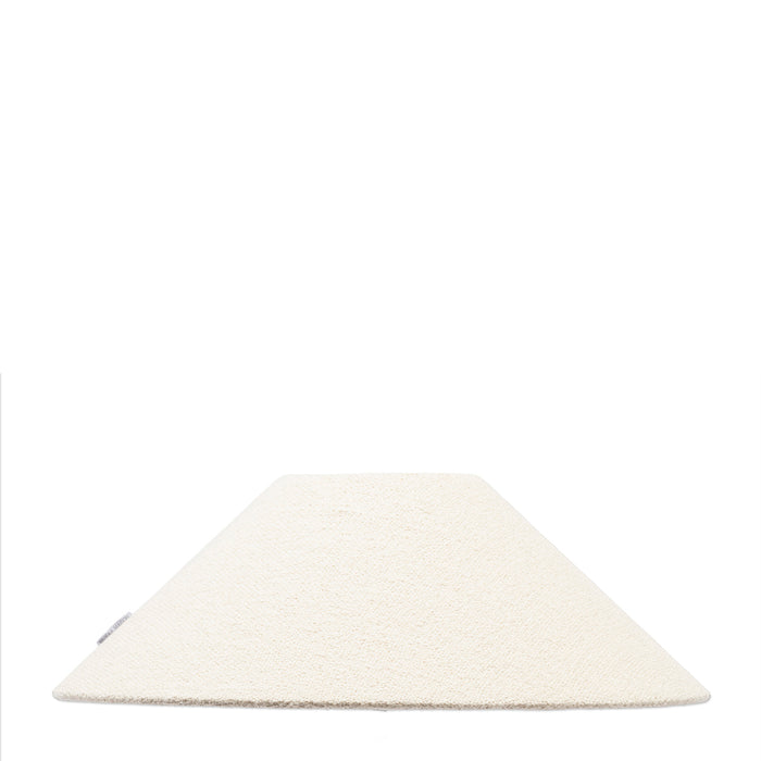 Riviera Maison Lampenkap wit, Teddy stof - Cone Bouclé (ØxH) 54x18