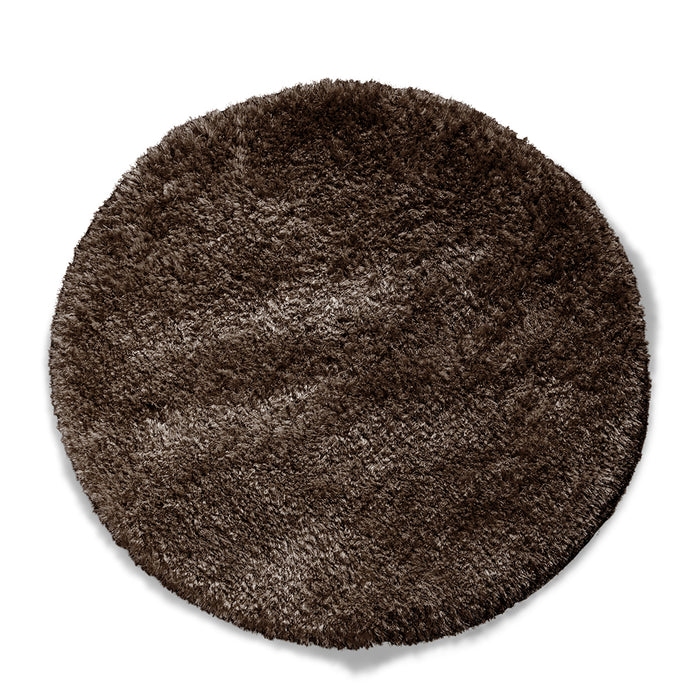 Rivièra Maison - Elegant Rond Vloerkleed in Zwart van XA3 met Luxe Materialen en Hoogte van 6 cm