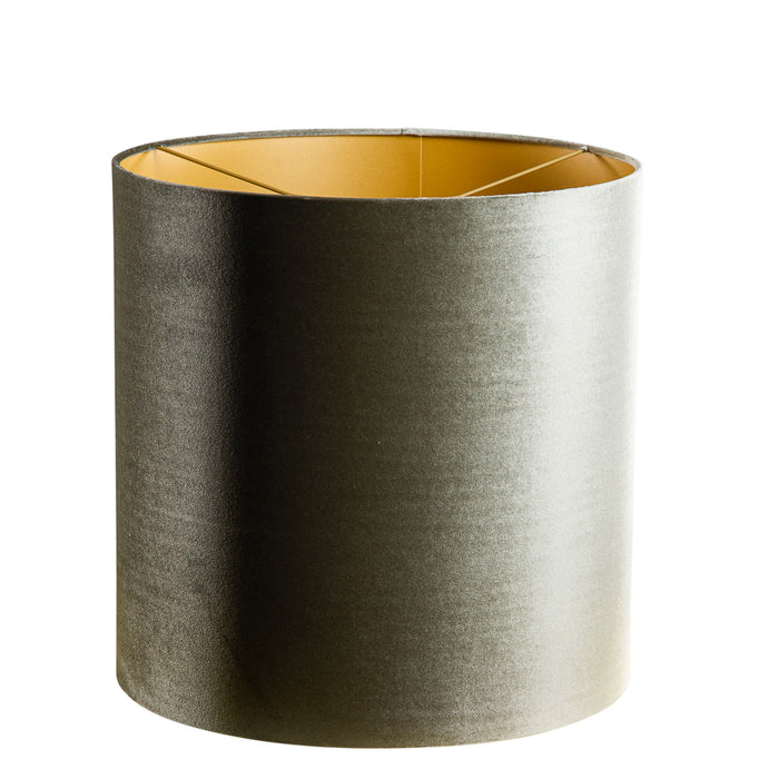 QAZQA Velours lampenkap groen met gouden binnenkant 40|40|40