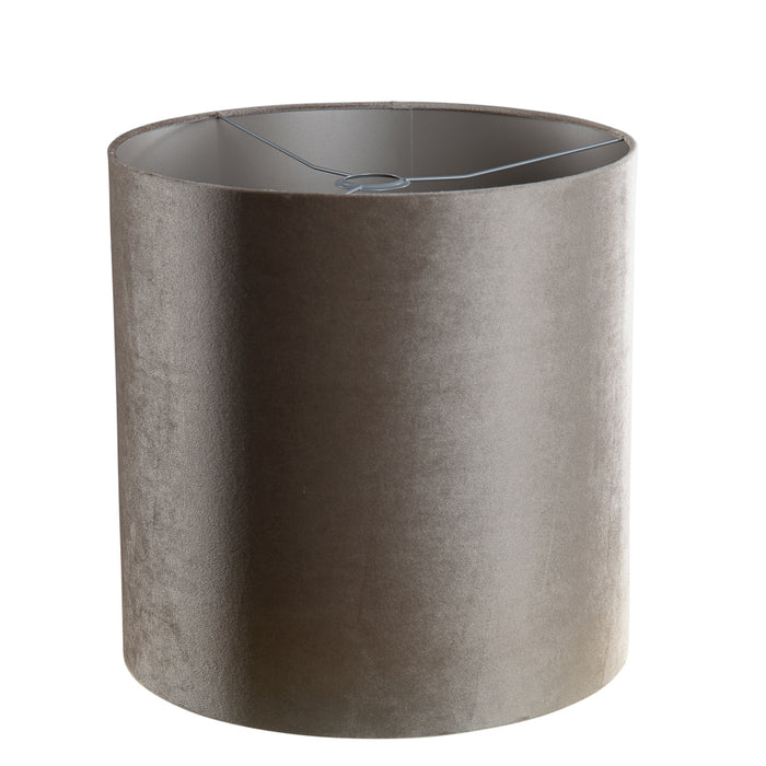 QAZQA Velours lampenkap taupe cilinder 40|40|40