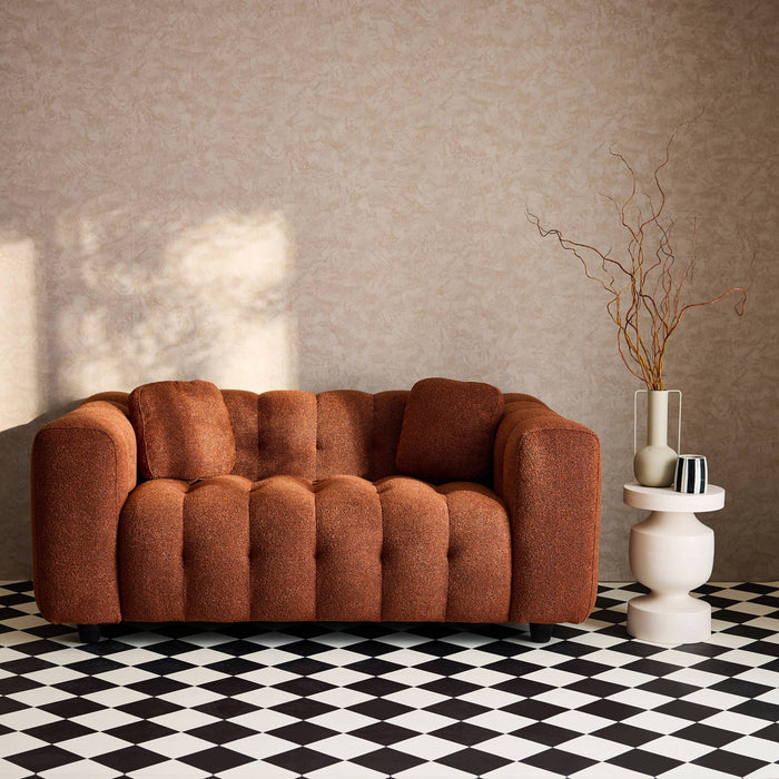 sweeek - 2-zitsbank, bekleed met bouclé textuur