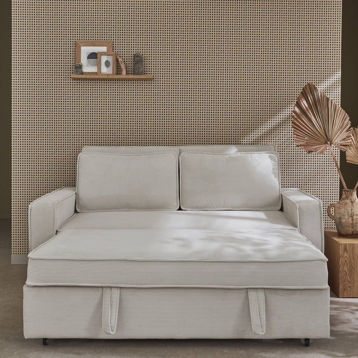 sweeek - 3-zits velours slaapbank B 172,5 x D 91,5 x 88,5cm