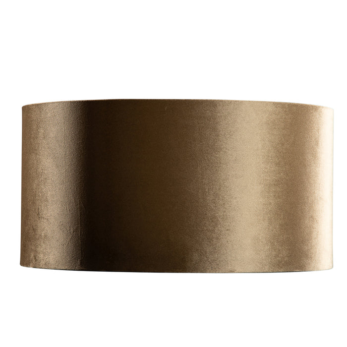 QAZQA Velours lampenkap brons met gouden binnenkant 50|50|25