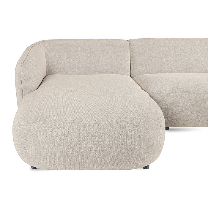 by fonQ Soft Ottomane Bank Rechts - Naturel Melange