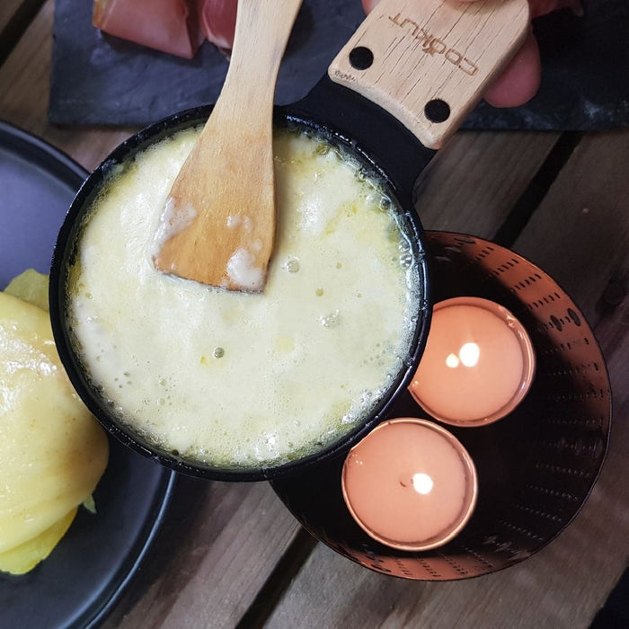 Cookut Lumi Raclettes - Set van 4 Stuks - Zwart