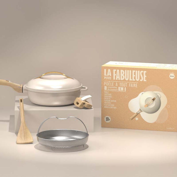 Cookut La Fabuleuse multifunctionele kookpot Ø24 cm - Meringue