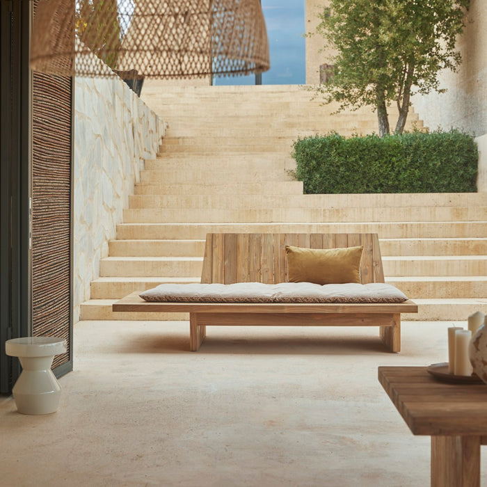 Tikamoon - Joaquin - Gerecyclede massief teakhouten tuinbank