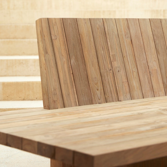 Tikamoon - Joaquin - Gerecyclede massief teakhouten tuinbank
