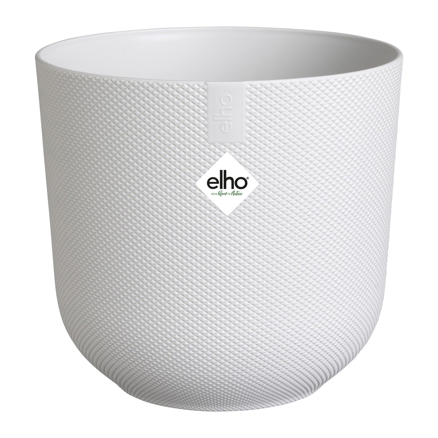 Elho Jazz Rond 35 - Wit - L 35 x B  x H 32 cm - Binnen - 100% gerecycled