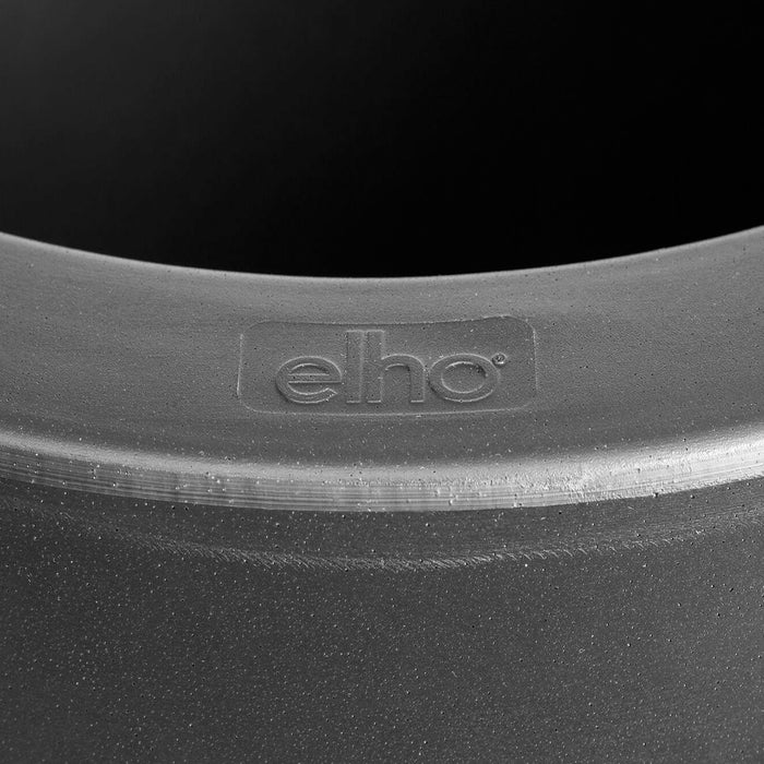 Elho Pure Cilinder Wheels 40 - Zwart - L 40 x B  x H 40 cm - Balkon, Binnen en Buiten - 100% gerecycled