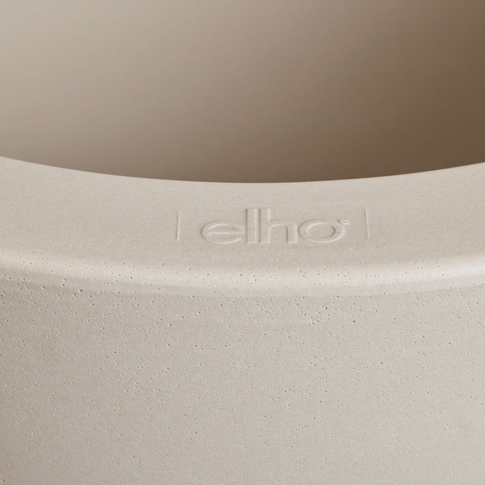 Elho Pure Cilinder Wheels 50 - Beige - L 50 x B  x H 50 cm - Balkon, Binnen en Buiten - 100% gerecycled