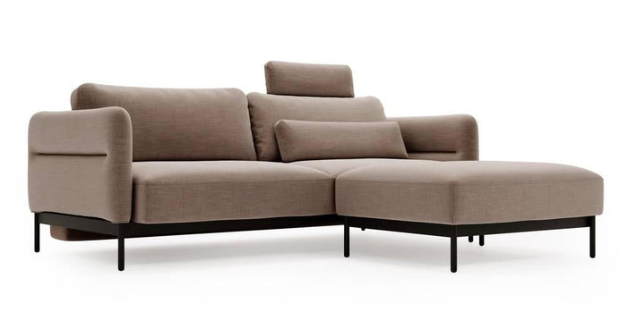 NADUVI Collection 3-zitsbank Selene met poef