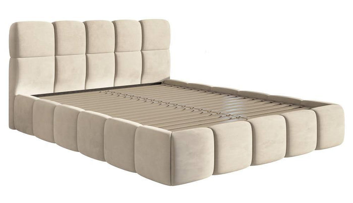 NADUVI Collection Bedframe Chloe velvet 140 x 200