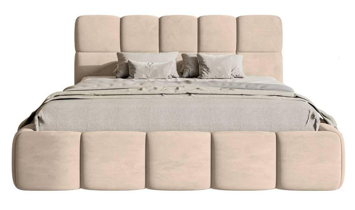 NADUVI Collection Bedframe Chloe velvet 140 x 200