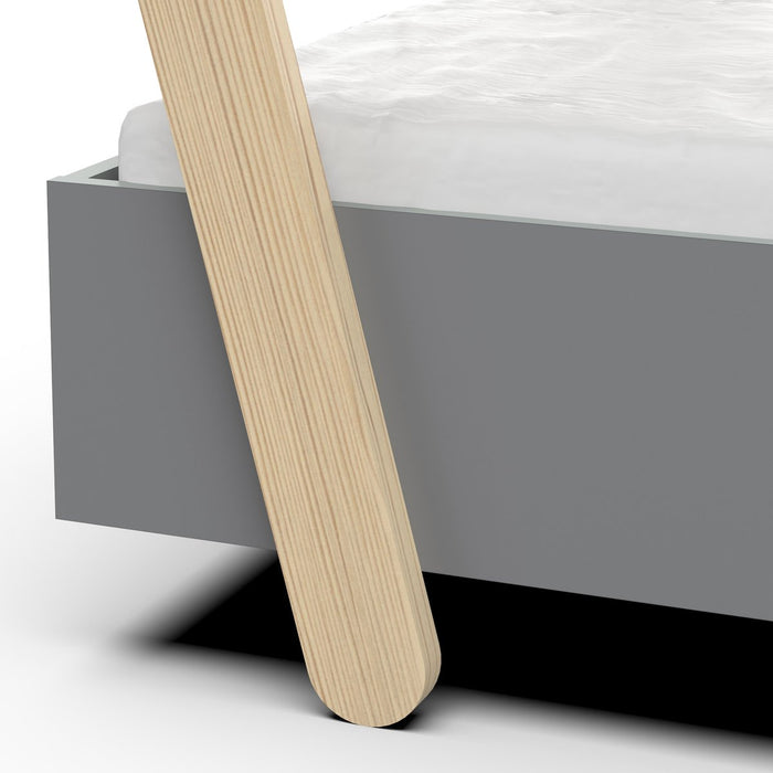 DEMEYERE Kinderhutbed - Mdf - Grijs - Inclusief bedbodem - 90x200 cm