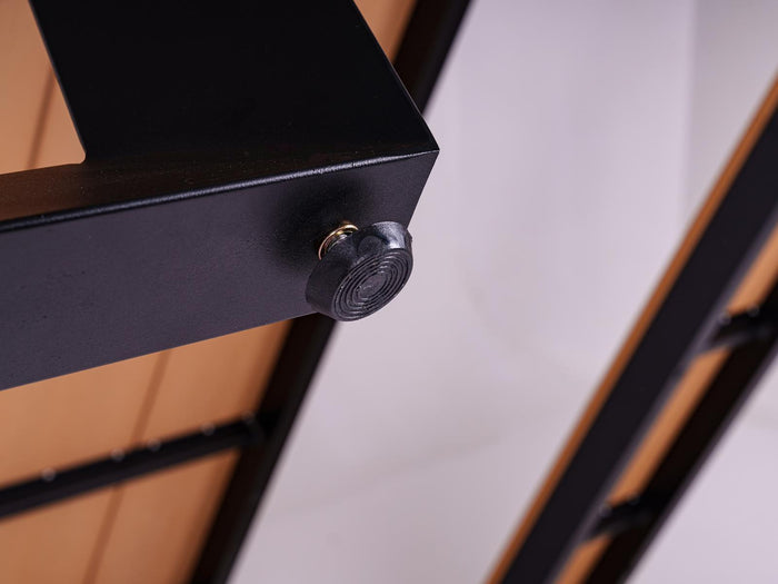 Aluminium picknicktafel Bermuda zwart