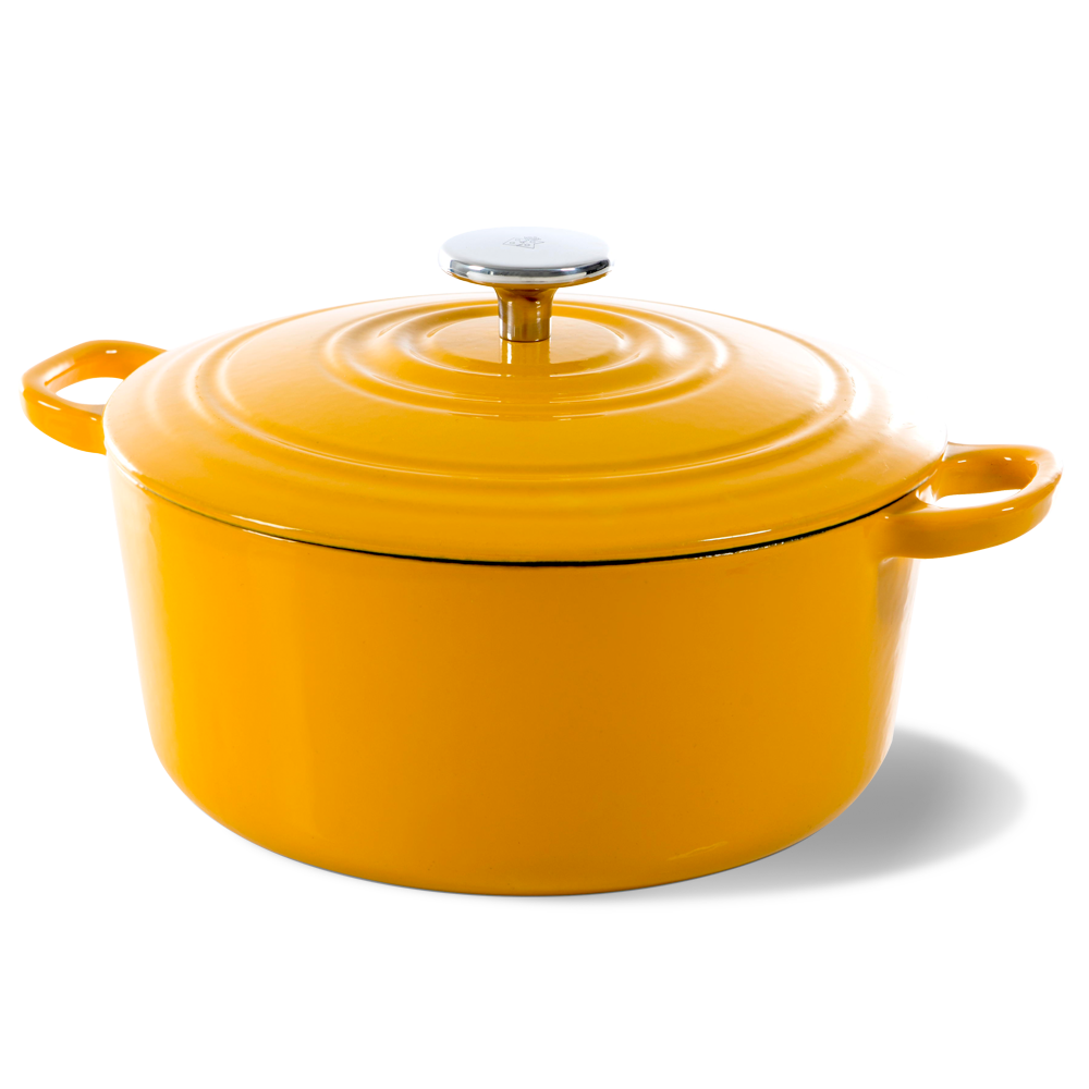 BK Bourgogne braadpan 24cm - sunny yellow - emaille - inductie