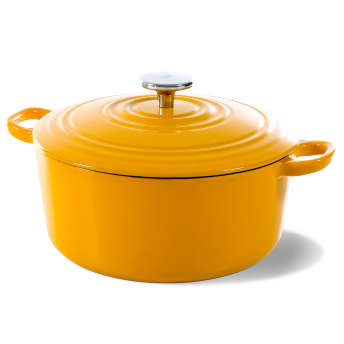 BK Bourgogne braadpan 24cm - sunny yellow - emaille - inductie