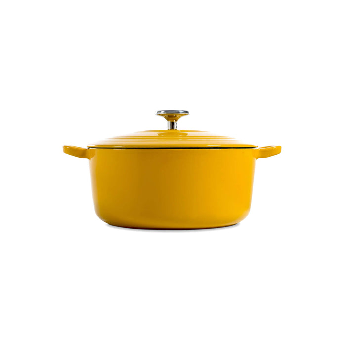 BK Bourgogne braadpan 24cm - sunny yellow - emaille - inductie