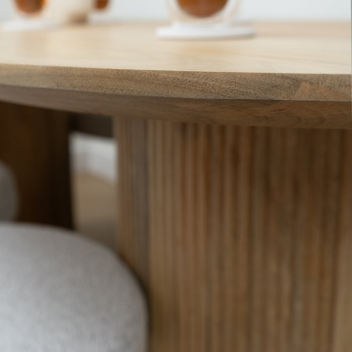 Lewis & Loft Eettafel Lynn – Ovaal – 200x90 cm – Naturel