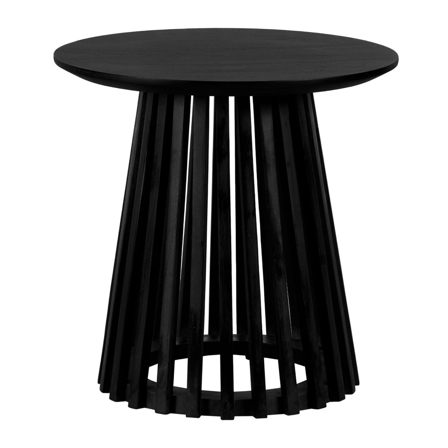 Lewis & Loft Bijzettafel Levi - FSC® mangohout - Rond ⌀50 - Zwart