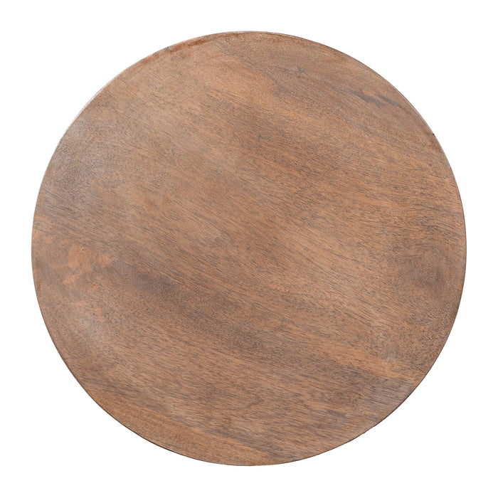 Lewis & Loft Bijzettafel Luis - FSC® mangohout - Rond ⌀35 - Bruin
