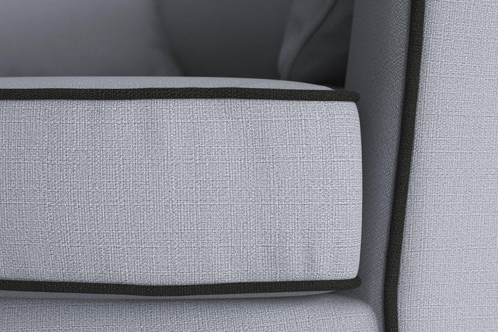 NADUVI Collection Fauteuil Vendôme linnen draaibaar met contrast