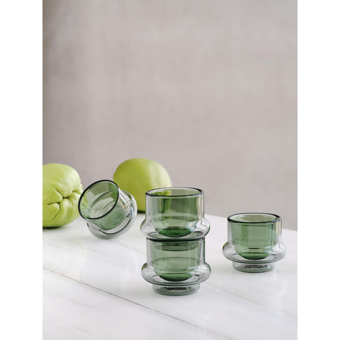 Tom Dixon Bump espresso mok set van 4 groen