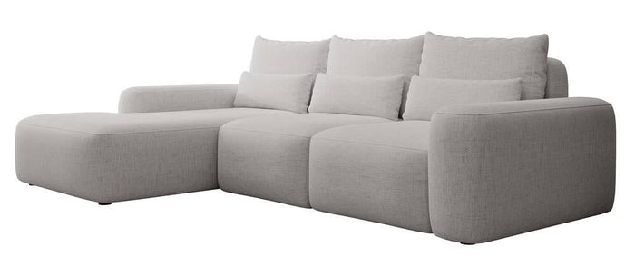 NADUVI Collection Hoekbank met slaapfunctie Calvados links chenille