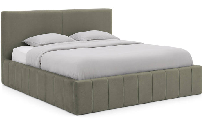 Goossens Bedframe Carte - 180 x 200 - Velours groen 11 - Fluweel