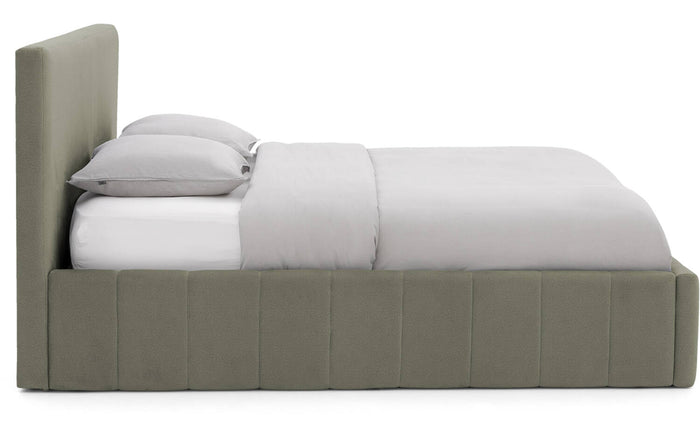 Goossens Bedframe Carte - 180 x 200 - Velours groen 11 - Fluweel