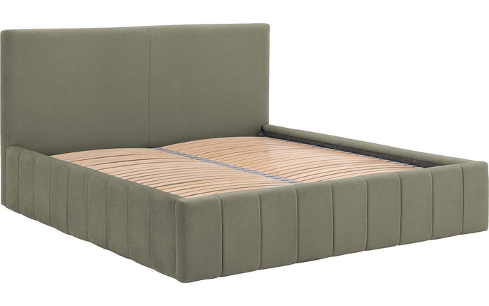 Goossens Bedframe Carte - 180 x 200 - Velours groen 11 - Fluweel