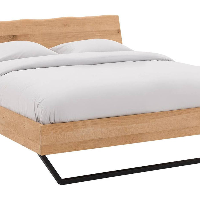 Goossens Bedframe Slade, Bedframe 180 x 220 cm hoofdbord organisch