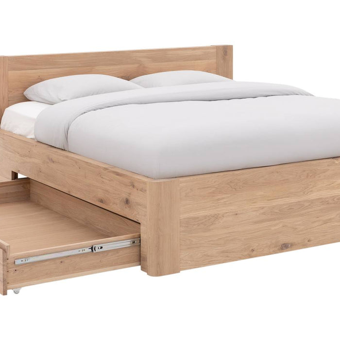 Goossens Bedframe Bibi - 180 x 220 - Eiken wit geolied - Hout