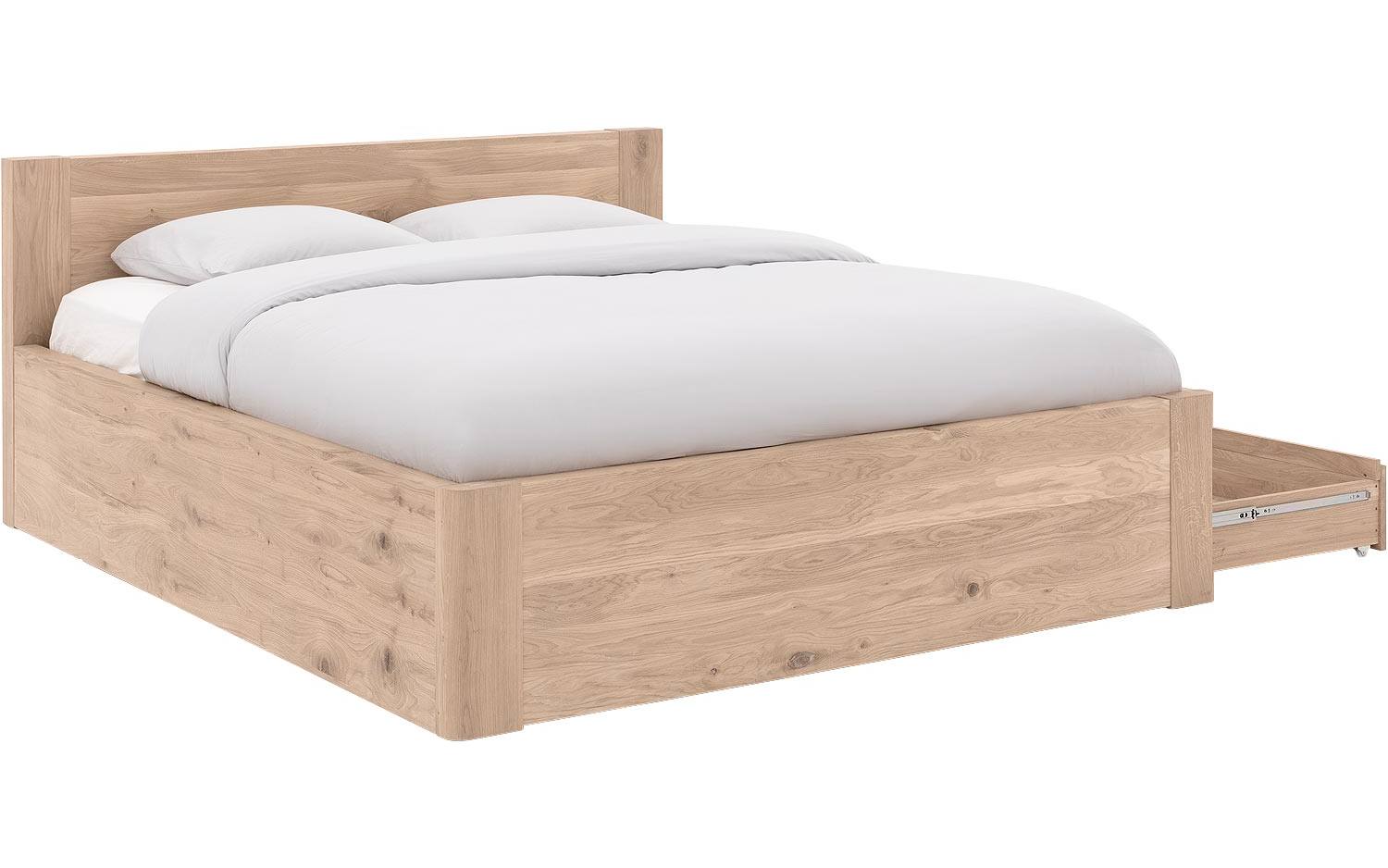 Goossens Bedframe Bibi - 180 x 200 - Eiken gelakt roomwit - Hout