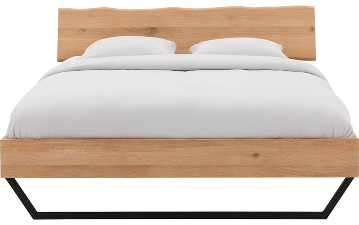 Goossens Bedframe Slade, Bedframe 160 x 210 cm hoofdbord organisch