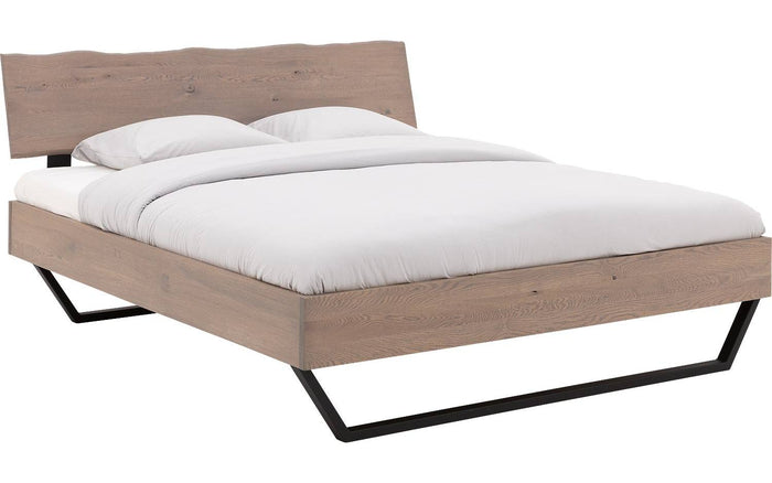 Goossens Bedframe Slade, Bedframe 160 x 210 cm hoofdbord organisch