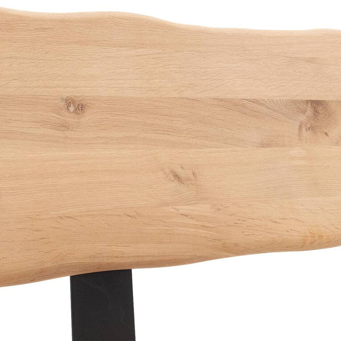 Goossens Bedframe Slade, Bedframe 180 x 210 cm hoofdbord organisch