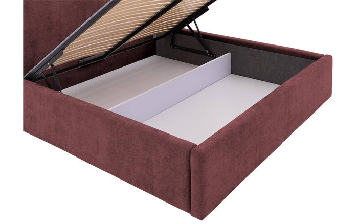 Goossens Bedframe Mysen Storage - 180 x 200 - Stof fijn geweven